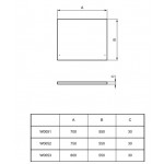 Bathtub panel, color: White Panels