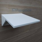Ράφι μπάνιου 35x35x2 από λάκα, χρώμα: Λευκό Ράφια μπάνιου Ράφι μπάνιου 35x35x2 από λάκα, χρώμα: Λευκό Ράφια μπάνιου