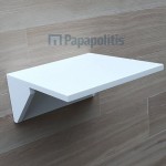 Ράφι μπάνιου 35x35x2 από λάκα, χρώμα: Λευκό Ράφια μπάνιου Ράφι μπάνιου 35x35x2 από λάκα, χρώμα: Λευκό Ράφια μπάνιου