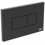 Flush wall plates for concealed cistern dual flush valve material: ABS Pneumatic, color: Black surface: Glossy Flush plates