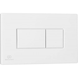 Flush wall plates for concealed cistern dual flush valve material: ABS Pneumatic, color: White surface: Glossy Flush plates