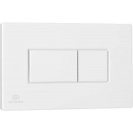 Πλακέτα εντοιχιζόμενου καζανακίου από ABS διπλής ενέργειας με πνευματικό μηχανισμό, χρώμα: Λευκό επιφάνεια: Γυαλιστερή Πλακέτες