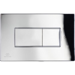 Flush wall plates for concealed cistern dual flush valve material: ABS Pneumatic, color: Chrome surface: Glossy Flush plates