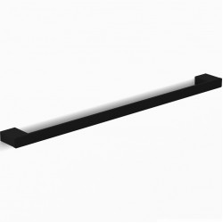 Πετσετοθήκη 60cm σταθερή από ορείχαλκο μονή, χρώμα: Μαύρο επιφάνεια: Ματ