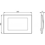 Flush wall plates for concealed cistern Actuation material: Die-Cast Zinc single flush valve, color: Chrome surface: Glossy Flush plates