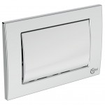 Flush wall plates for concealed cistern Actuation material: Die-Cast Zinc single flush valve, color: Chrome surface: Glossy Flush plates