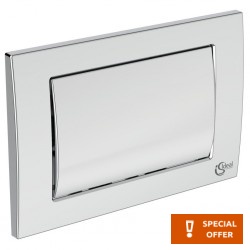 Flush wall plates for concealed cistern Actuation material: Die-Cast Zinc single flush valve, color: Chrome surface: Glossy Flush plates