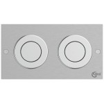 Flush wall plates for concealed cistern dual flush valve material: Inox Pneumatic, color: Chrome surface: Glossy Flush plates