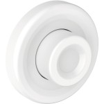 Flush wall plates for concealed cistern material: ABS Pneumatic single flush valve, color: White surface: Glossy Flush plates