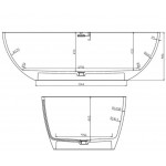Μπανιέρα ελευθέρας τοποθέτησης 180x88x55 από solid surface επιφάνεια: Ματ, χρώμα: Γκρι χωρίς λαβές Ελευθέρας τοποθέτησης Μπανιέρα ελευθέρας τοποθέτησης 180x88x55 από solid surface επιφάνεια: Ματ, χρώμα: Γκρι χωρίς λαβές Ελευθέρας τοποθέτησης