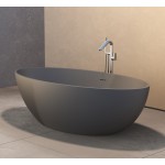 Μπανιέρα ελευθέρας τοποθέτησης 180x88x55 από solid surface επιφάνεια: Ματ, χρώμα: Γκρι χωρίς λαβές Ελευθέρας τοποθέτησης Μπανιέρα ελευθέρας τοποθέτησης 180x88x55 από solid surface επιφάνεια: Ματ, χρώμα: Γκρι χωρίς λαβές Ελευθέρας τοποθέτησης