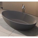 Μπανιέρα ελευθέρας τοποθέτησης 180x88x55 από solid surface επιφάνεια: Ματ, χρώμα: Γκρι χωρίς λαβές Ελευθέρας τοποθέτησης Μπανιέρα ελευθέρας τοποθέτησης 180x88x55 από solid surface επιφάνεια: Ματ, χρώμα: Γκρι χωρίς λαβές Ελευθέρας τοποθέτησης