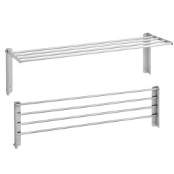 Ράφι για πετσέτες 60cm από ορείχαλκο επίτοιχο πτυσσόμενο, χρώμα: Χρωμέ επιφάνεια: Ματ