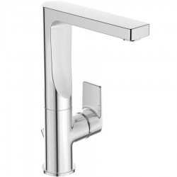 Μπαταρία νιπτήρος επικαθήμενη αναμεικτική από ορείχαλκο με βαλβίδα pop-up  υψηλή, χρώμα: Χρωμέ επιφάνεια: Γυαλιστερή