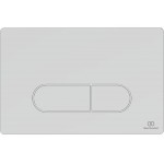 Flush wall plates for concealed cistern, Smart flush Actuation dual flush valve material: ABS, color: Chrome surface: Matt Flush plates