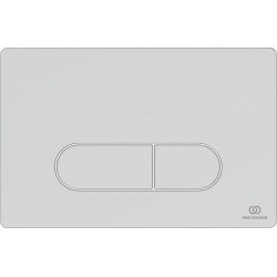 Flush wall plates for concealed cistern, Smart flush Actuation dual flush valve material: ABS, color: Chrome surface: Matt Flush plates