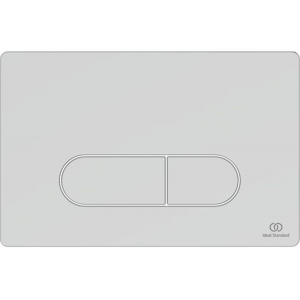 Flush wall plates for concealed cistern, Smart flush Actuation dual flush valve material: ABS, color: Chrome surface: Matt Flush plates