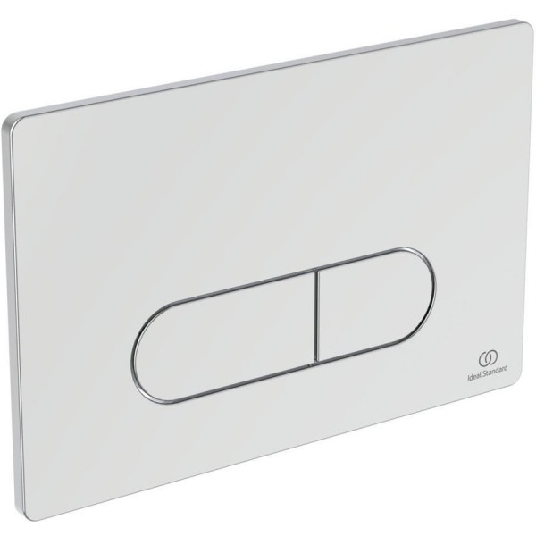 Flush wall plates for concealed cistern, Smart flush Actuation dual flush valve material: ABS, color: Chrome surface: Glossy Flush plates