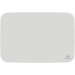 Flush wall plates for concealed cistern Actuation dual flush valve material: ABS, color: White surface: Glossy Flush plates