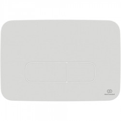 Flush wall plates for concealed cistern Actuation dual flush valve material: ABS, color: White surface: Glossy Flush plates