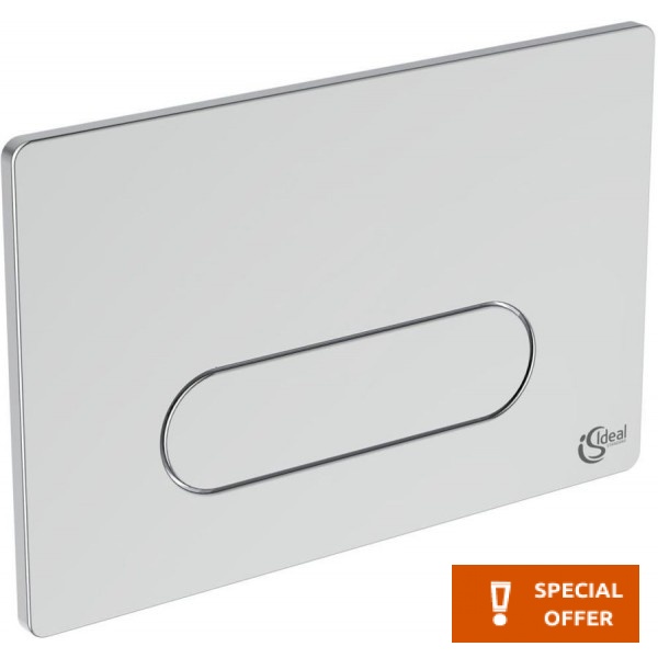 Πλακέτα εντοιχιζόμενου καζανακίου από ABS διπλής ενέργειας μηχανικά, χρώμα: Χρωμέ επιφάνεια: Ματ Πλακέτες