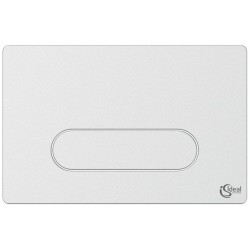 Flush wall plates for concealed cistern Actuation material: ABS single flush valve, color: White surface: Glossy Flush plates