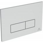 Flush wall plates for concealed cistern Actuation dual flush valve material: ABS, color: Chrome surface: Matt Flush plates