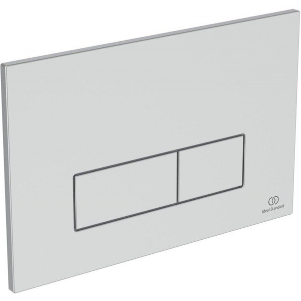 Flush wall plates for concealed cistern Actuation dual flush valve material: ABS, color: Chrome surface: Matt Flush plates