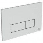 Flush wall plates for concealed cistern Actuation dual flush valve material: ABS, color: Chrome surface: Glossy Flush plates