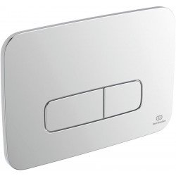 Flush wall plates for concealed cistern dual flush valve material: ABS Mechanical with string, color: Chrome surface: Matt