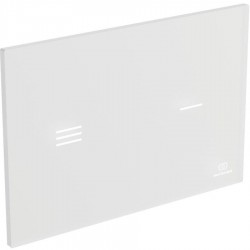 Flush wall plates for concealed cistern dual flush valve Electronic material: Crystal, color: White surface: Glossy Flush plates