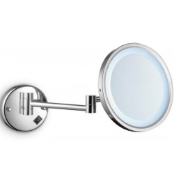 Make up mirror material: Brass Wall-mounted, color: Chrome surface: Glossy Makeup mirrors