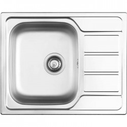 Νεροχύτης ανοξείδωτος 62x50 από inox επιφάνεια: Σατινέ με πάγκο αριστερά / με πάγκο δεξιά ένθετος 1 γούρνα 1B 1D, χρώμα: Χρωμέ Ανοξείδωτοι