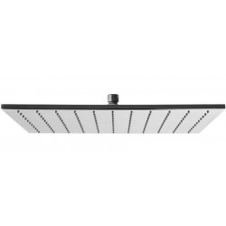Shower head Wall-mounted / Ceiling-mounted 40x40 material: Brass, style: 1 spray brushed black chrome, color: Black surface: Brushed Overhead showers