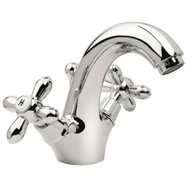 Wash basin tap Deck-mounted dual-level material: Brass Without waste Μ size, color: Chrome surface: Glossy Deck-mounted Wash basin tap Deck-mounted dual-level material: Brass Without waste Μ size, color: Chrome surface: Glossy Deck-mounted