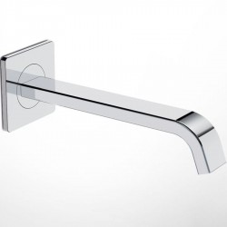 Spout (Nozzle) 20cm Wall-mounted waterfall (cascatta) material: Brass, color: Chrome surface: Glossy