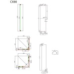 Καμπίνα ντουζιέρας τετράγωνη 80x80x185 6mm συρόμενη κρύσταλλο διαφανές Clear CleanGlass επιφάνεια: Γυαλιστερή, χρώμα: Χρωμέ Τετράγωνες Καμπίνα ντουζιέρας τετράγωνη 80x80x185 6mm συρόμενη κρύσταλλο διαφανές Clear CleanGlass επιφάνεια: Γυαλιστερή, χρώμα: Χρωμέ Τετράγωνες