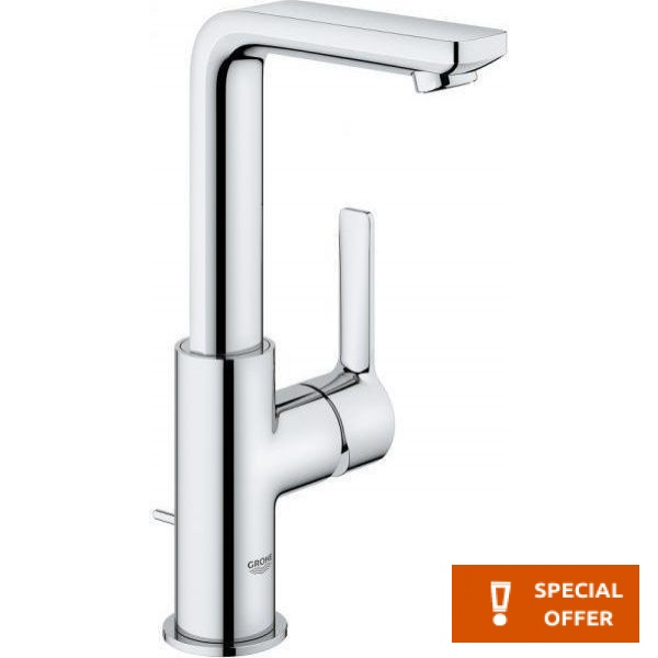 Wash basin tap Deck-mounted L size material: Brass mixer With pop-up waste set L-Size, color: Chrome surface: Glossy Deck-mounted Wash basin tap Deck-mounted L size material: Brass mixer With pop-up waste set L-Size, color: Chrome surface: Glossy Deck-mounted