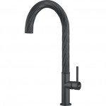 Μπαταρία κουζίνας επικαθήμενη από ορείχαλκο, χρώμα: Μαύρο επιφάνεια: Ματ Επικαθήμενες