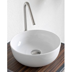 Νιπτήρας ελευθέρας τοποθέτησης 33x33x12,5 από πορσελάνη χωρίς οπή  χωρίς υπερχείλιση, χρώμα: Λευκό επιφάνεια: Ματ Ελευθέρας τοποθέτησης