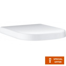 Toilet-seat soft closing, style: Wrapover, color: White Toilet seats & covers