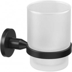 Cupholder material: Brass Wall-mounted, color: Black surface: Matt Tumbler holders