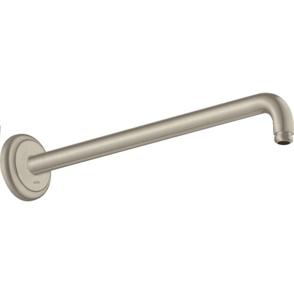 Βραχίονας 38,9cm brushed nickel επίτοιχος τύπος από ορείχαλκο, χρώμα: Χρωμέ επιφάνεια: Βουρτσισμένη Βραχίονες κεφαλής ντους
