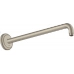 Arm 38,9cm brushed nickel Wall-mounted material: Brass, color: Chrome surface: Brushed Shower arms