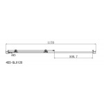 Καμπίνα ντουζιέρας ευθύγραμμη 120x185 6mm συρόμενη Clean glass επιφάνεια: Γυαλιστερή, χρώμα: Χρωμέ Ευθύγραμμες