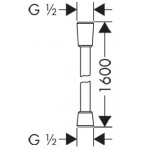 Σπιράλ 160cm από ABS με δύο κωνικά παξιμάδια, Brushed Nickel, χρώμα: Χρωμέ επιφάνεια: Βουρτσισμένη Σπιράλ τηλεφώνου