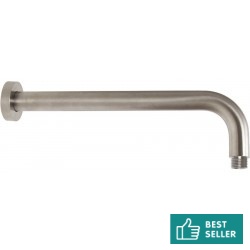 Βραχίονας 35cm επίτοιχος τύπος από inox, χρώμα: Χρωμέ επιφάνεια: Βουρτσισμένη