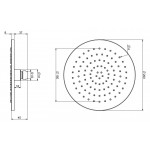 Κεφαλή ντους επίτοιχος τύπος / οροφής 20x20 από inox 1 ροής, χρώμα: Χρωμέ επιφάνεια: Βουρτσισμένη Κεφαλές ντους Κεφαλή ντους επίτοιχος τύπος / οροφής 20x20 από inox 1 ροής, χρώμα: Χρωμέ επιφάνεια: Βουρτσισμένη Κεφαλές ντους