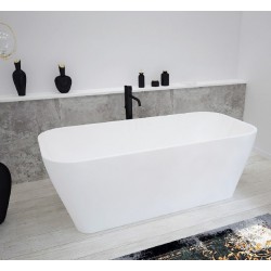 Μπανιέρα ελευθέρας τοποθέτησης 170x80x60 από ακρυλικό επιφάνεια: Ματ, χρώμα: Λευκό χωρίς λαβές