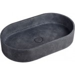 Washbasin Free standing 60x35x12 material: Concrete Without hole Without overflow, color: Black surface: Matt Washbasin Free standing 60x35x12 material: Concrete Without hole Without overflow, color: Black surface: Matt